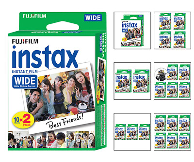 #ad Fujifilm Instax Wide Fuji Instant Film Sheets for Wide 300 amp; 210 Instant Cameras $21.95