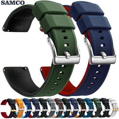 #ad Premium Silicone Watch Band Quick Release Rubber Watch Strap 18mm 20mm 22mm Watc $8.99
