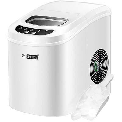 #ad Electric Portable Countertop Ice Cube Maker 26Lbs 24H Self Cleaning with Scoop $79.99