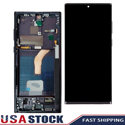 #ad Replace For Samsung Galaxy S22 Ultra 5G SM S908U OLED Display Touch Screen Frame $139.98