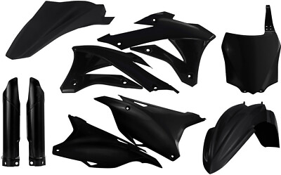 #ad Acerbis Plastic Kit Set Black Kawasaki KX85 KX100 2014 2021 $133.99