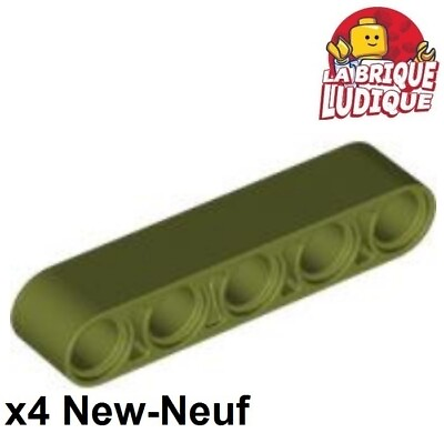 #ad LEGO Technic 4x BAR Beam Liftarm 1x5 Thick Green Olive Green 32316 New $2.31