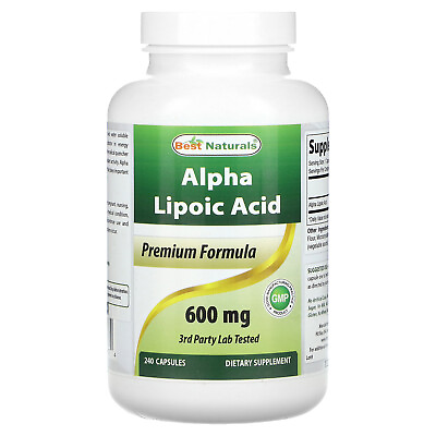 #ad Alpha Lipoic Acid 600 mg 240 Capsules $28.82