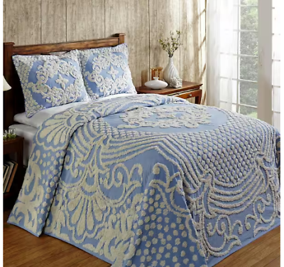 #ad Better Trends Bedding Sets Full 3 Piece Tufted Cotton 100% Contemporary Blue $152.46
