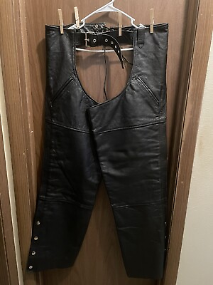 #ad Brand New Leather Chaps $60.00