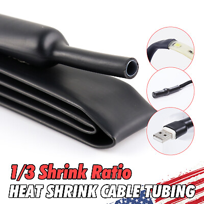 #ad 1 2inch 3:1 Heat Shrink Tubing Roll Shrink Ratio Adhesive Lined Marine Grade $21.15