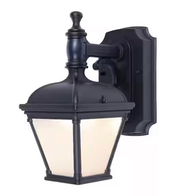 #ad St.Anoche 1 Light Black Motion Activated Outdoor LED Wall Lantern Sconce $79.00