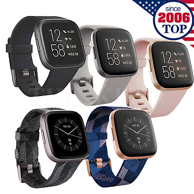 #ad Fitbit Versa 2 Health amp; Fitness Smartwatch Activity Tracker S amp; L Sizes $79.19