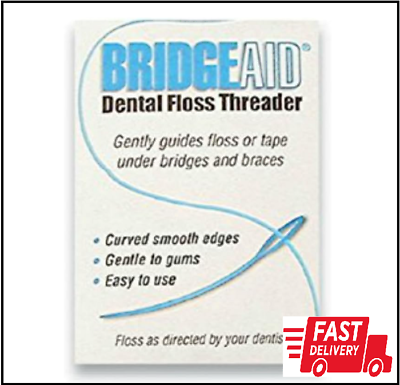 #ad FLOSSAID BridgeAid Threaders 10 Packs of 10 100 Threaders $12.25