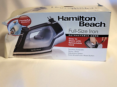 #ad Hamilton Beach Full Size Iron Retractable Cord Damaged Packaging $17.99