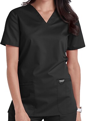 #ad Preowned Black Cherokee Authentic Workwear Revolution Medical Scrubs Small $11.88