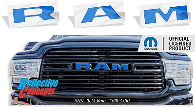 #ad RAM Grille Emblem Overlay Decal Sticker Fits 2019 2024 Ram 2500 3500 $14.99
