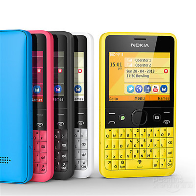 #ad Original Nokia Asha 210 GSM Unlocked QWERTY Keyboard Wifi Dual SIM Cell Phone $29.44
