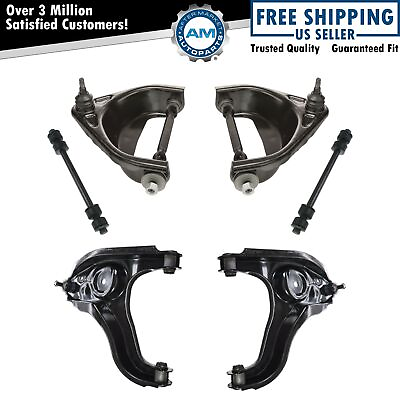 #ad Front Upper Lower Control Arm Ball Joint Sway Link Suspension Kit Set 6pc $384.58