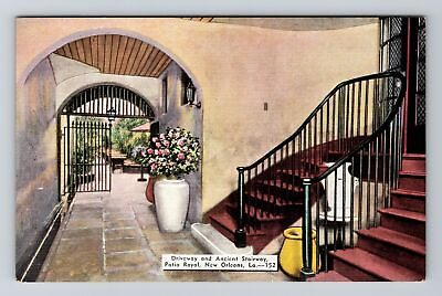 #ad New Orleans LA Louisiana Driveway amp; Stairway in Patio Royal Vintage Postcard $7.99