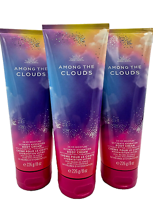#ad Bath amp; Body Works LOT 3 Among The Clouds Ultimate Hydration Body Cream 8 oz Shea $29.44