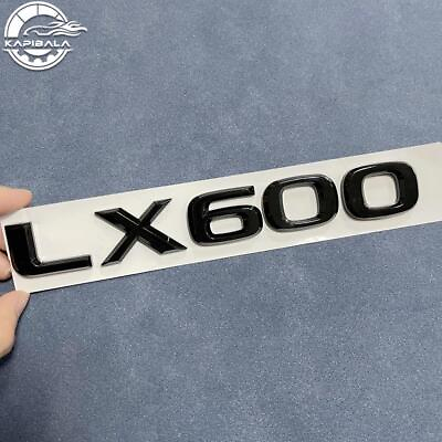#ad 1X For LX600 EMBLEM REAR LIFTGATE BADGE TRUCK STICKER REPLACE GLOSS BLACK NEW $22.48