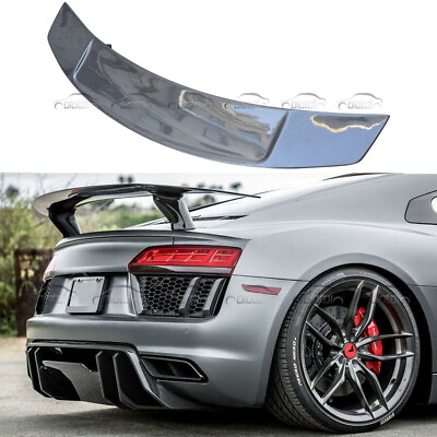 #ad Carbon Fiber Rear Wing Trunk Blade Spoiler Boot V Style For Audi R8 2016 2020 $1000.00