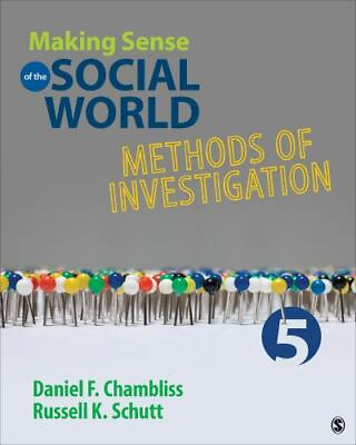 #ad Making Sense of the Social World: Methods of Investigation $7.37