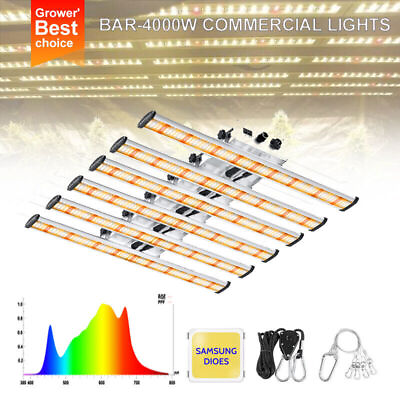 #ad BAR 4000W Spider Samsung LED Grow Light Bars Full Spectrum for Commercial Indoor $249.59
