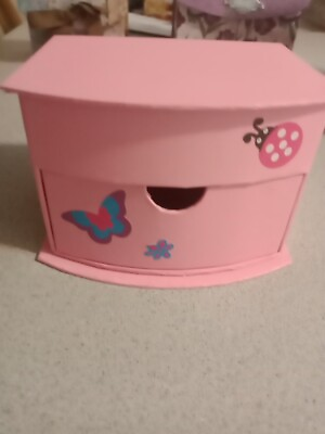 #ad Small Jewelry Box Pink For Girls Between Ages Of 5 To 8. $10.00