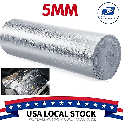 #ad 43Sqft Double Bubble Reflective Thermal Aluminum Foil Radiant Heat Vapor Barrier $28.99