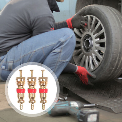 #ad 100 Pcs Truck Tire Valve Stem Cores Replacement Tyre Parts $9.38