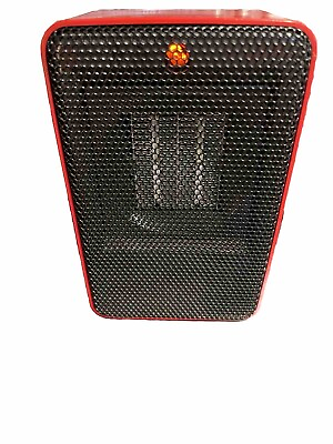 Comfort Zone 7” Fan Forced Personal Ceramic Heater In Red Used Near Mint $16.47