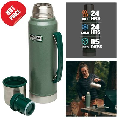 #ad Classic Vacuum Thermos Bottle Coffee Insulated Wide Mouth 1.1 Qt Stainless $35.00
