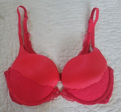 #ad Victoria#x27;s Secret Very Sexy Padded Demi Women#x27;s Red 32D $7.95