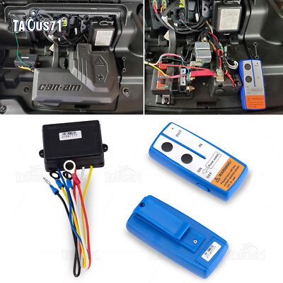 #ad 12V Recovery Wireless Winch Remote Control Kit forJeep ATV SUV Switch Controller $13.99
