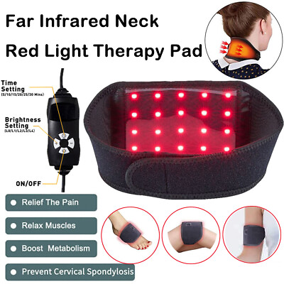 #ad #ad Red Light Infrared Therapy Body Neck Wrist Arthritis Pain Relief LED Wrap Belt $19.99