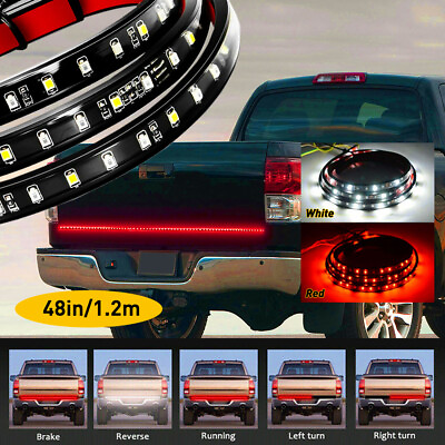 #ad 48quot; Truck Tailgate Strip LED Waterproof Turn Signal Brake Tail Reverse Light EOA $11.99