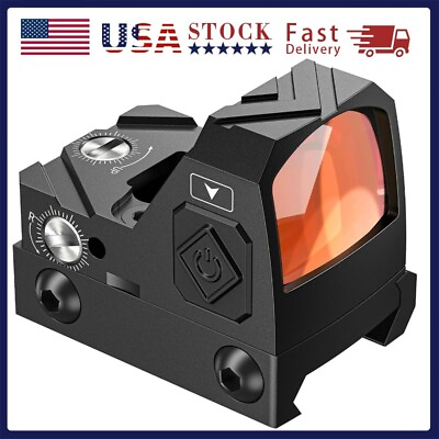 #ad 2 MOA Shake Awake Optic Sight Reflex Red Dot Sight for Glock 17 MOS RMR Cut Base $37.99