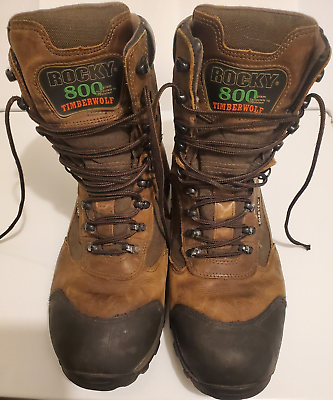#ad Rocky 800g Thinsulate Insulation Size 11.5 W Timberwolf Gore Tex Boots $27.98