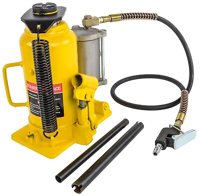 #ad JEGS 79009 Bottle Jack 20 Ton Capacity Air Assist $119.99