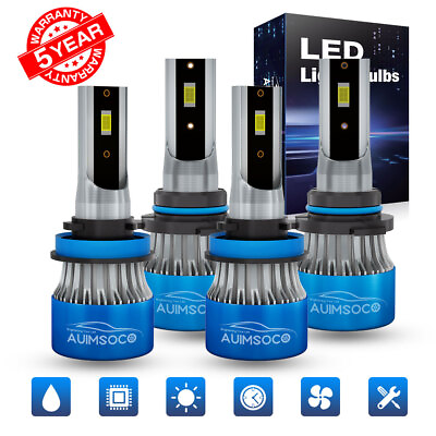 #ad 4Pcs LED Headlight High Low Light Bulbs Kit High Power For Ford F150 F 150 2019 $45.99