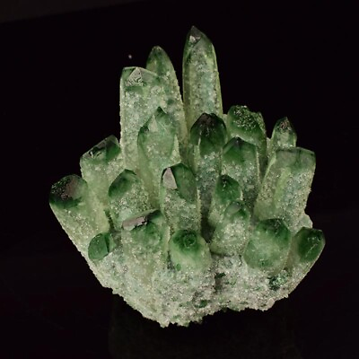 #ad 400g 700g Mineral Specimen Gem Quartz Crystal Cluster Natural Green Crystal $47.09