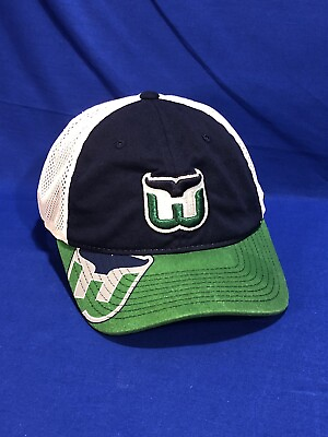 #ad NHL Hartford Whalers Reebok Vintage Hockey Flex Fit Cap Hat Mesh Trucker $12.95