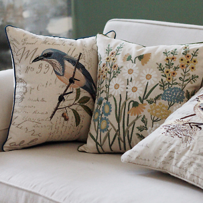 #ad Luxury Cushion Covers for Living Room Sofa Cushion Cover Embroidery Pillowcase AU $71.12