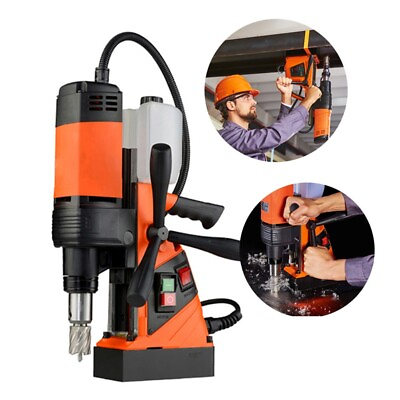 #ad US Used 1100W MD 35 Portable Magnetic Drill Machine Strong Suction Touch Panel $499.00