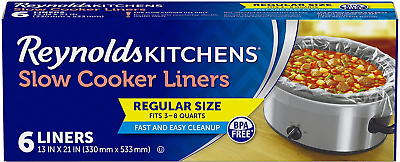 #ad Kitchens Slow Cooker Liners Regular Fits 3 8 Quarts 6 Count $5.09