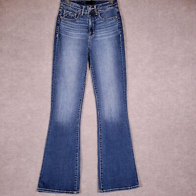 #ad BUCKLE BLACK Jeans Women 26×32 High Rise Bootcut Designer Denim Western Fit No35 $19.39