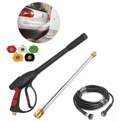 #ad 2000 PSI High Pressure Car Power Washer Gun Spray Wand Lance Nozzle and Hose Kit $37.00