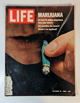 #ad Life Magazine October 31 1969 Marijuana 12 Million Americans Have Tried It *VG* $15.39