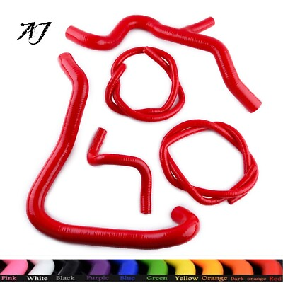 #ad RED For Ford Focus Mk2 ST225 Silicone Radiator Coolant amp; Header Tank Hose Pipe $150.00