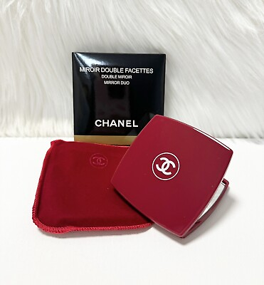 #ad Chanel Mirror Duo Compact Double Facette Makeup Red Valentine Bridesmaid Gift $29.99