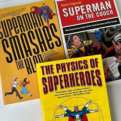 #ad DC Lot The Physics of Superheroes Superman on the Couch Smashes the Clan PB $24.99