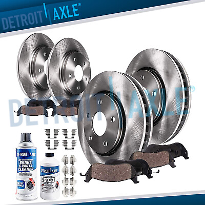 #ad Front amp; Rear Disc Rotors Ceramic Brake Pads for 2011 2012 2013 Chevy Impala $163.53
