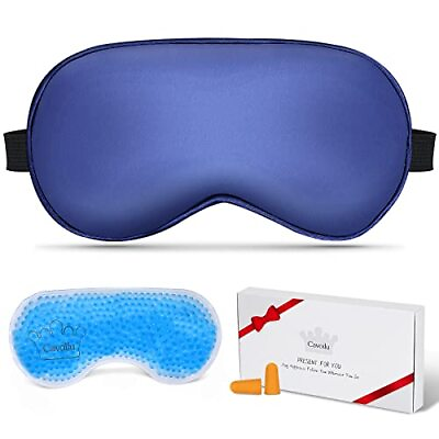 #ad Cooling Sleep Mask w Gel Eye Mask Silk Eye Mask for Sleeping Hot amp; Cold Eye $16.23